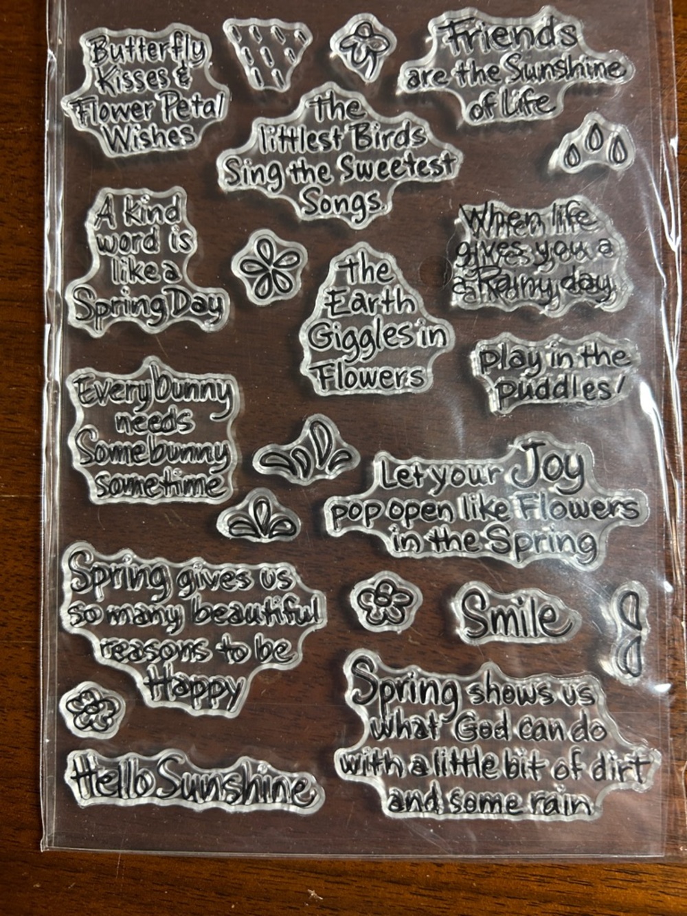 Acrylic stamps